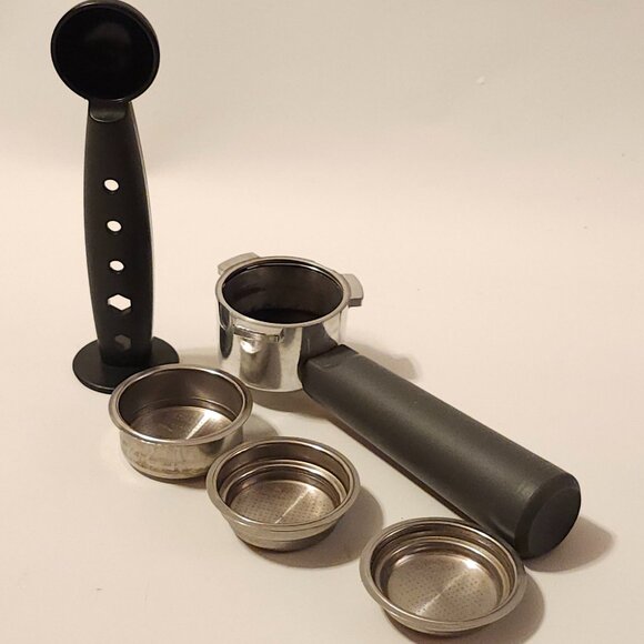 Breville ESP8XL Cafe Roma Espresso Maker Portafilter &Tamper REPLACEMENT PARTS - Picture 1 of 9